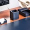 Dacasso Navy Blue Bonded Leather Pencil Cup AG-5010 - alternate 7